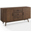Wooden Mid-Century Modern Sideboard in Brown S2668