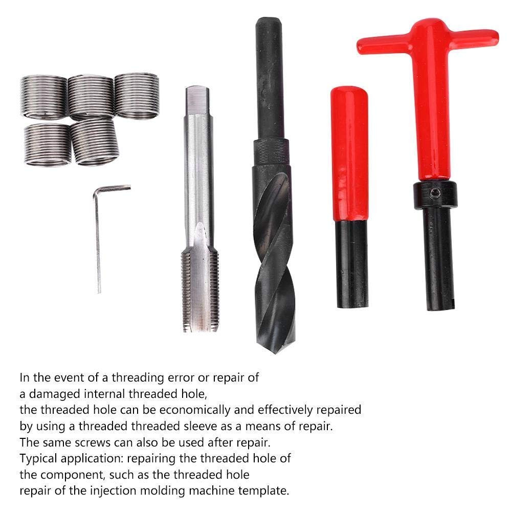 Thread Repair Kit, Metric M18x1.5mm Stainless Steel Insert Kit, Pack of 2 M6918
