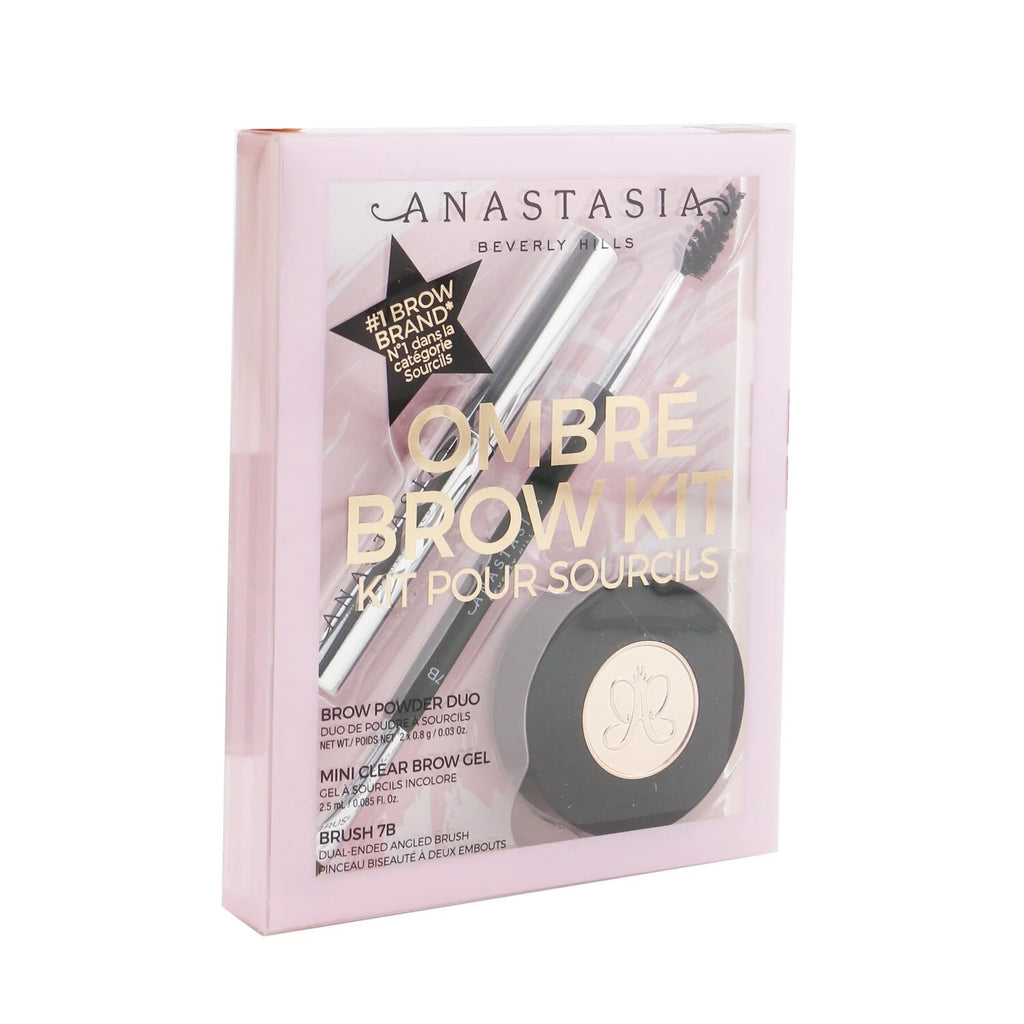 Medium Brown Brow Powder Duo with Mini Clear Brow Gel and Brush Y218736