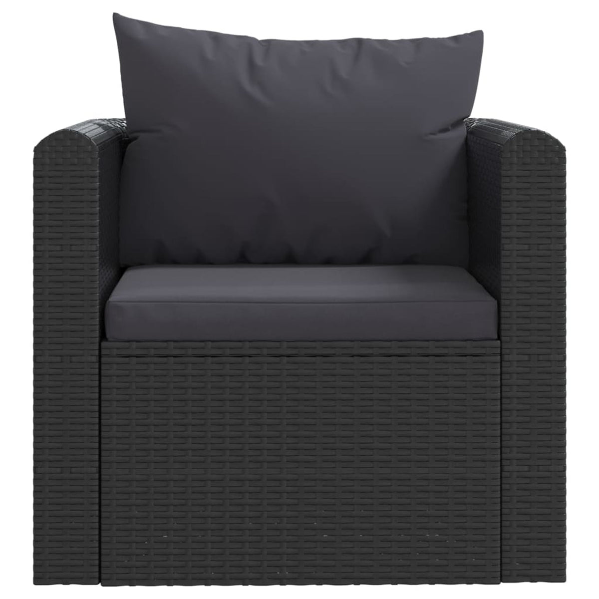 7 Piece Poly Rattan Outdoor Sectional Sofa Set with Cushions X350