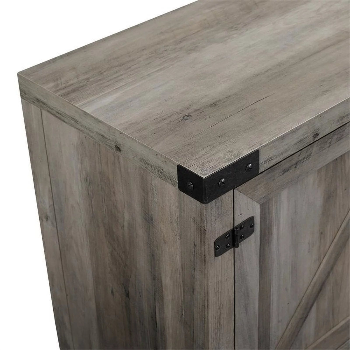 4 Piece TV Stand Coffee Table and 2 End Tables in Gray G49187