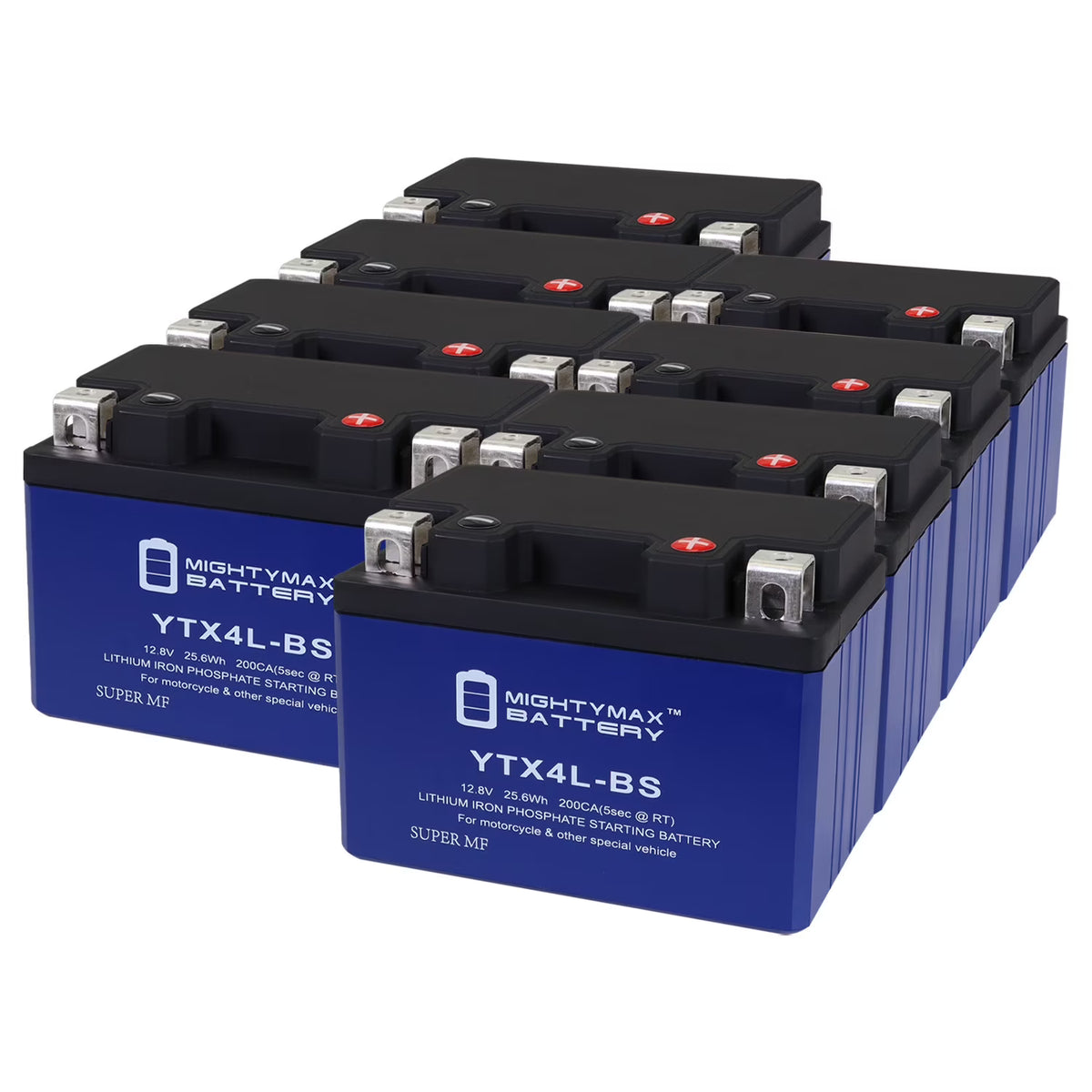 8 Pack Lithium Replacement Battery for Motorcycle Z8375