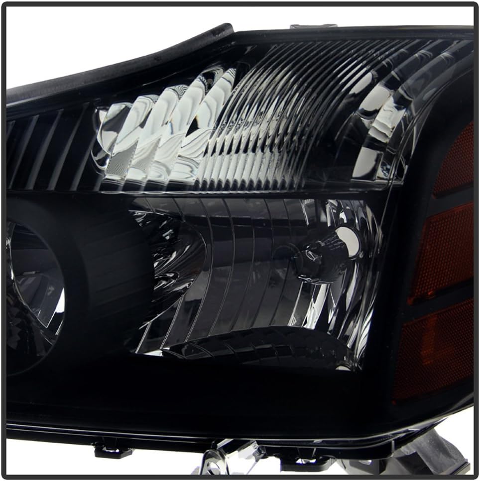Black Smoked Headlights Set U130