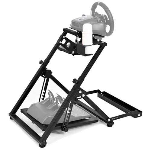 Steering Wheel Stand Racing Sim Cockpit with Seat Slot T9121