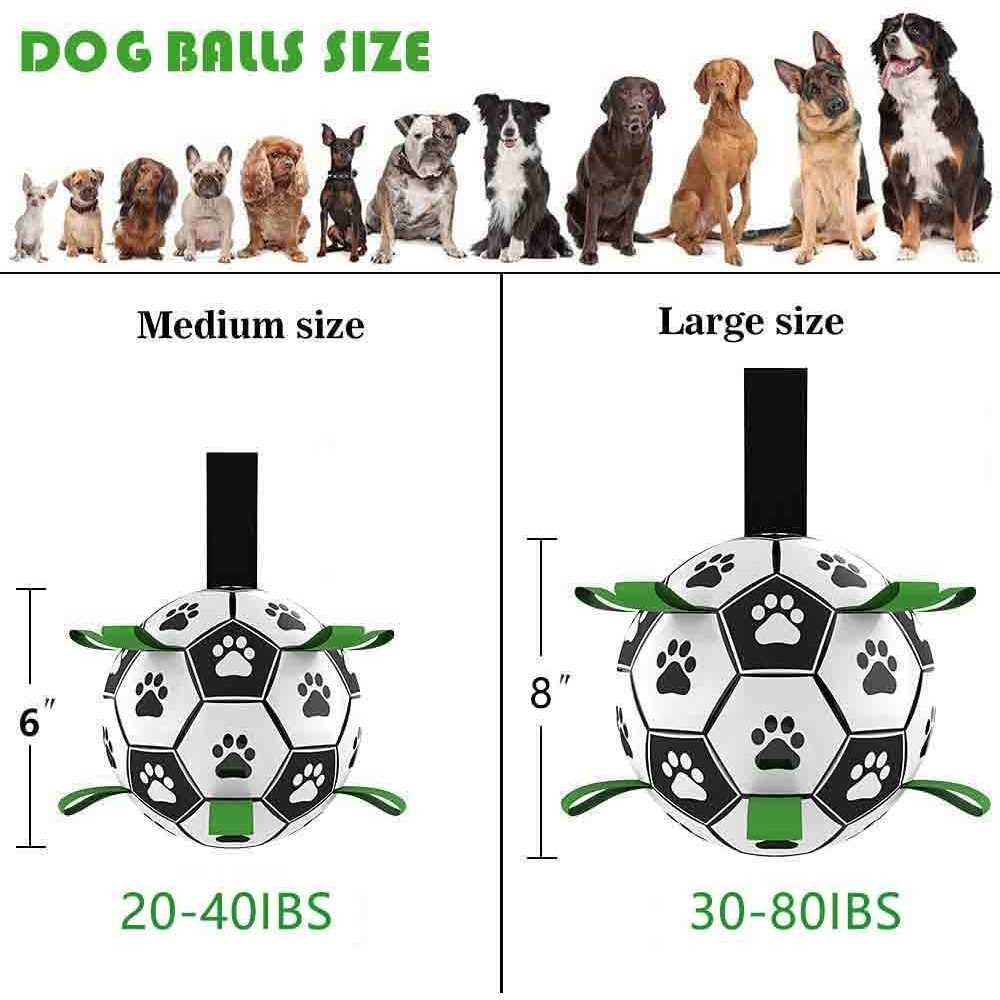 Dog Toys Soccer Ball with Straps Interactive Dog Toys H391
