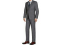 Charcoal Gray Solid Two Button Slim Fit Suit E900782