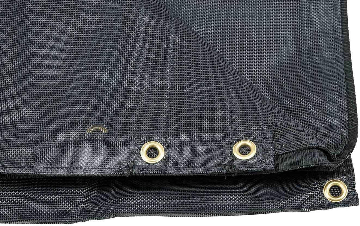 7' x 15' Vinyl Coated Mesh Dump Truck Tarps with 6 Inch 18oz Double Pocket S198550