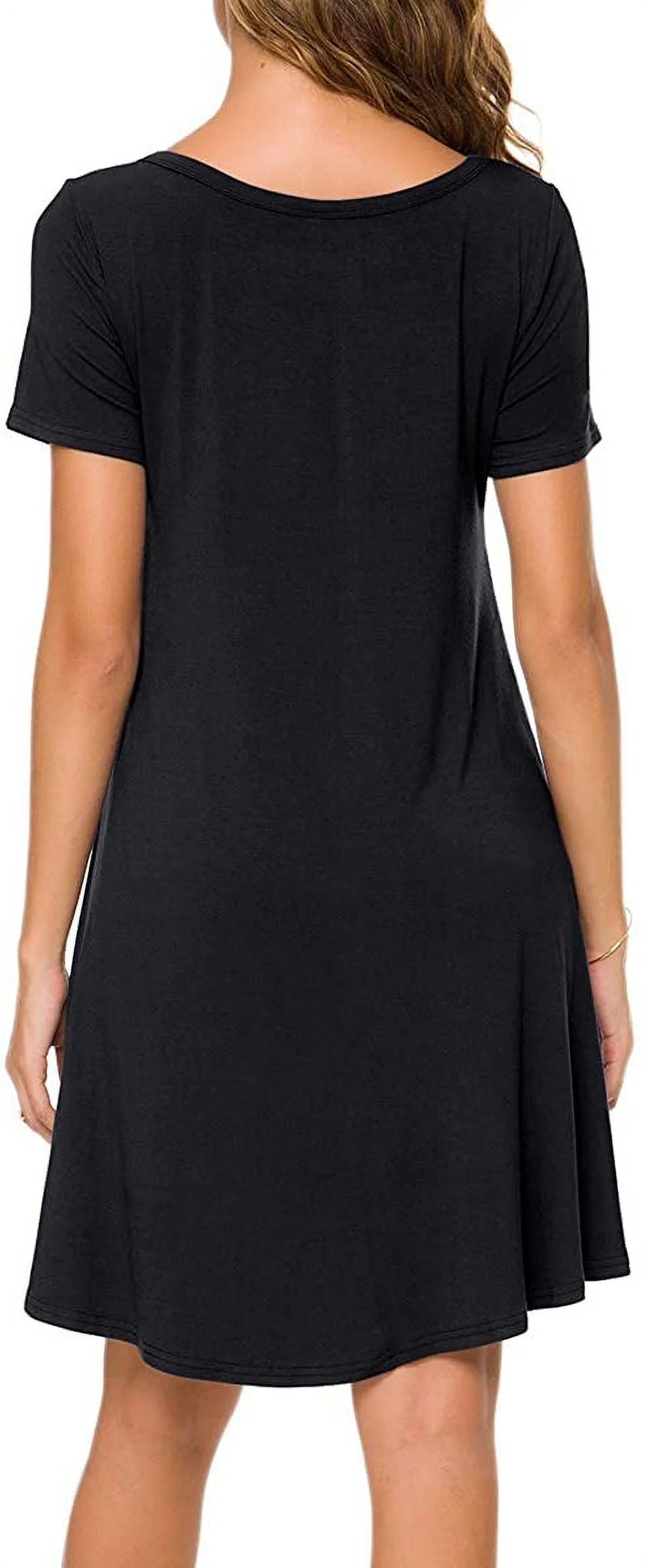 Women's Summer Casual T-shirt Dress Short Sleeve Boho Beach Dress E321550