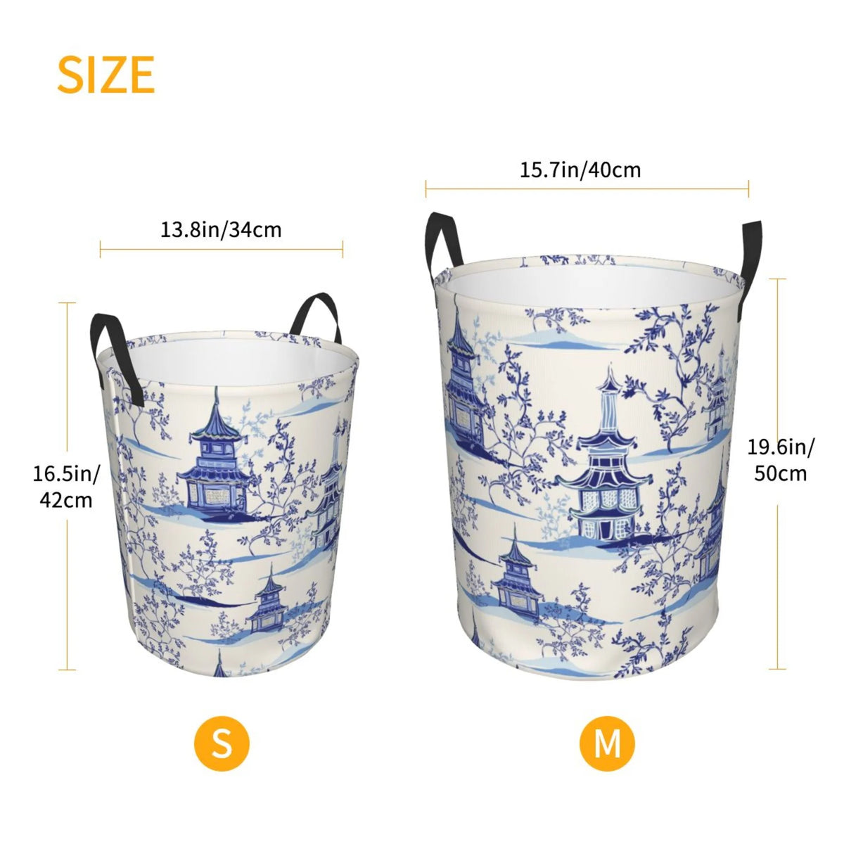 Waterproof Laundry Hamper with Handle Y469