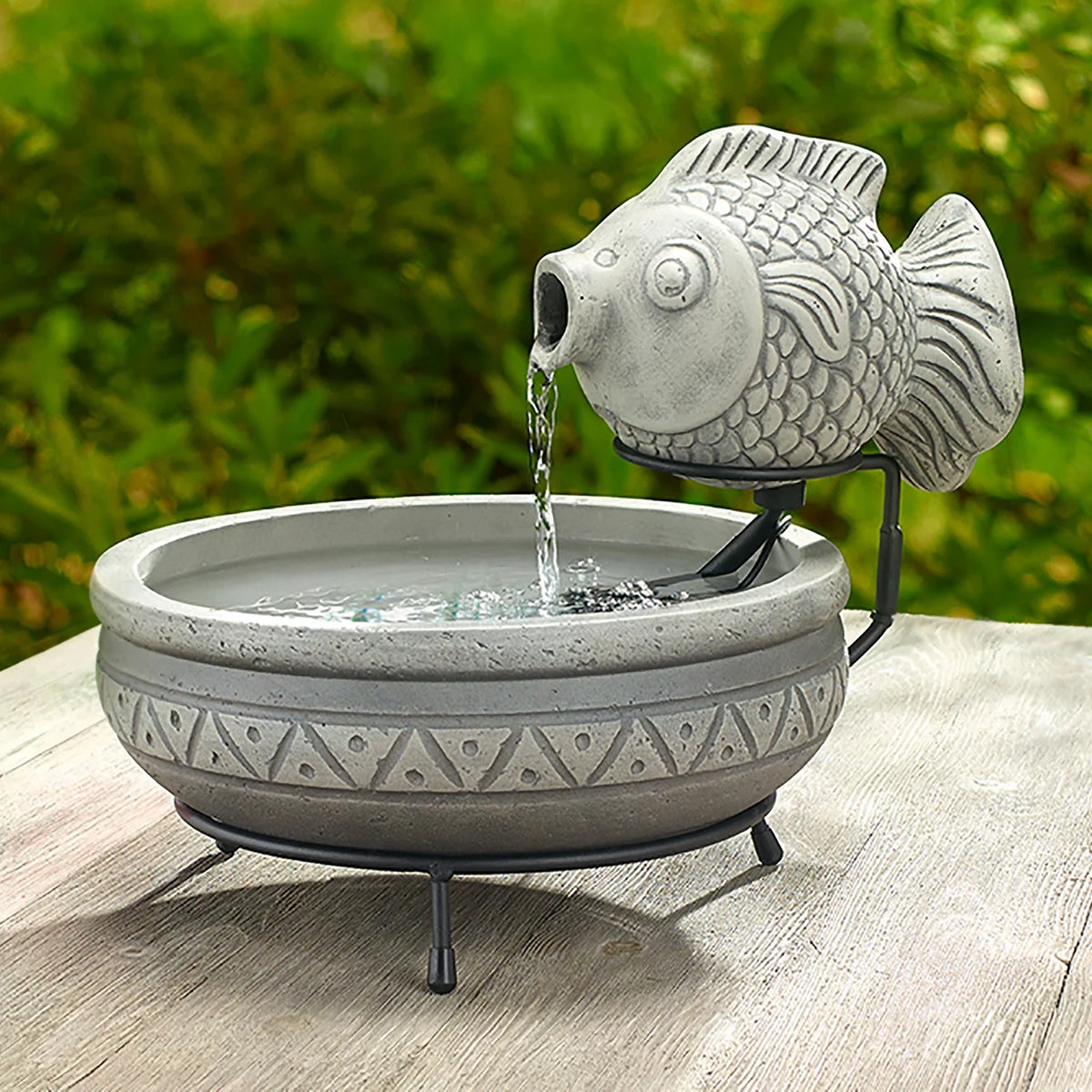 Solar Fish Fountain X593577