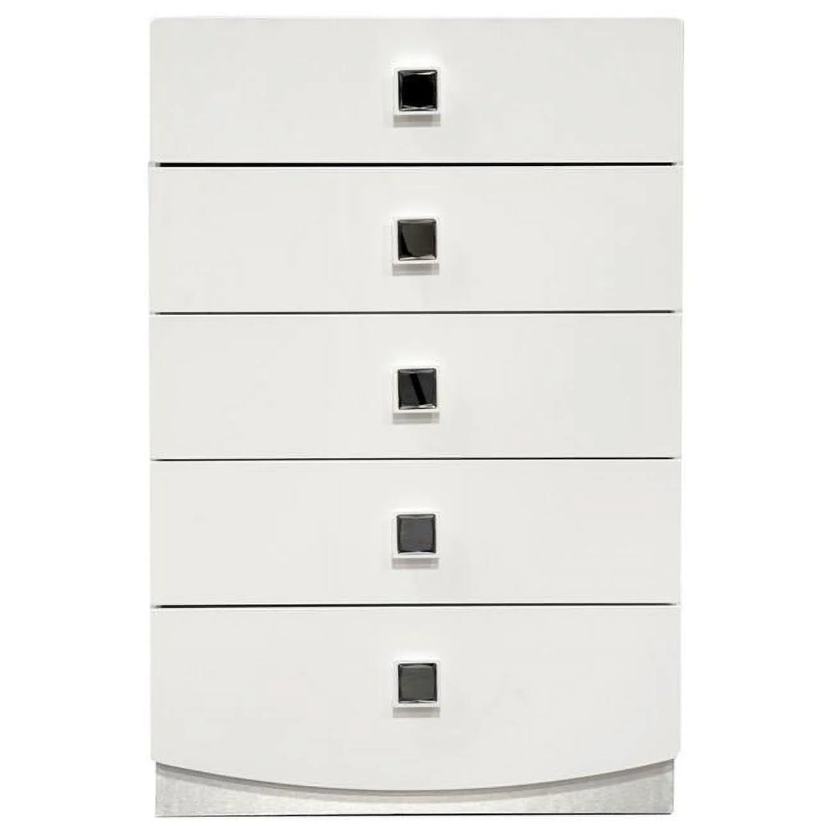White 5 Drawer Poplar Wood Bedroom Chest F5624