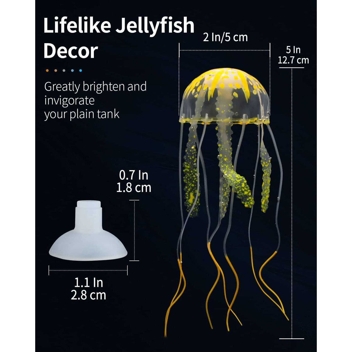 6 Pcs Glowing Jellyfish Aquarium Ornament W769797