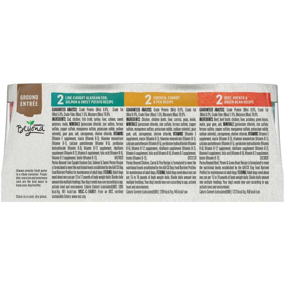 Chicken Beef and Cod Ground Entree Grain Free Wet Dog Food G3346