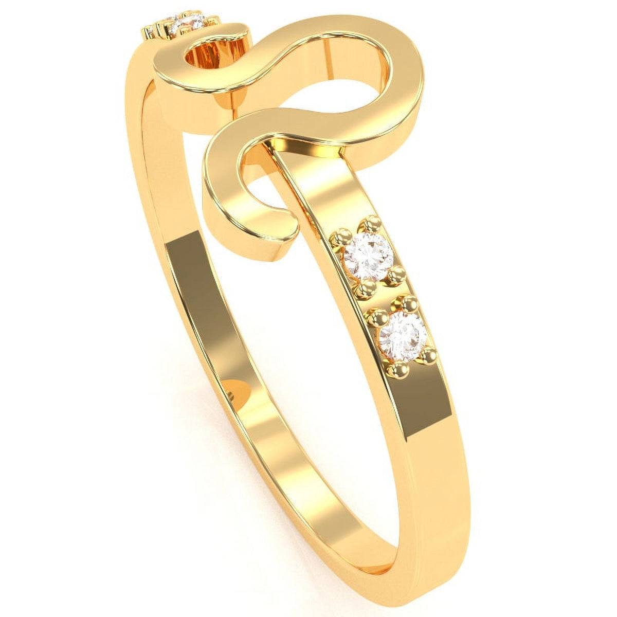 14k Yellow Gold Diamond Ring B718244