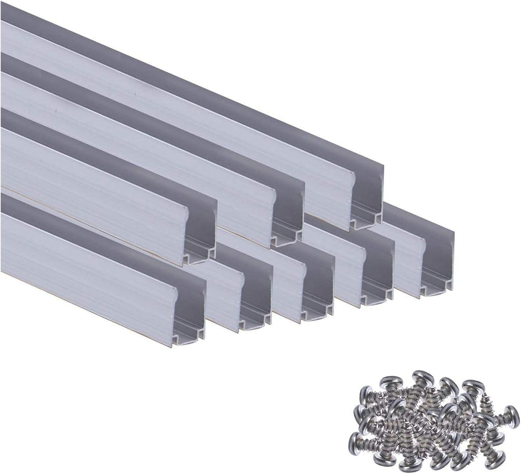 Aluminum Track Channel Mounting Bracket for LED Mini Neon Rope Lights, Pack of 8 O80947
