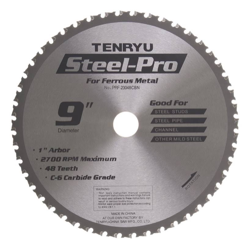 9x22 Ferrous Metal Cutting Saw Blade 48T 1x22 Arbor B6111