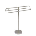 Satin Nickel Double Arm Towel Stand I685