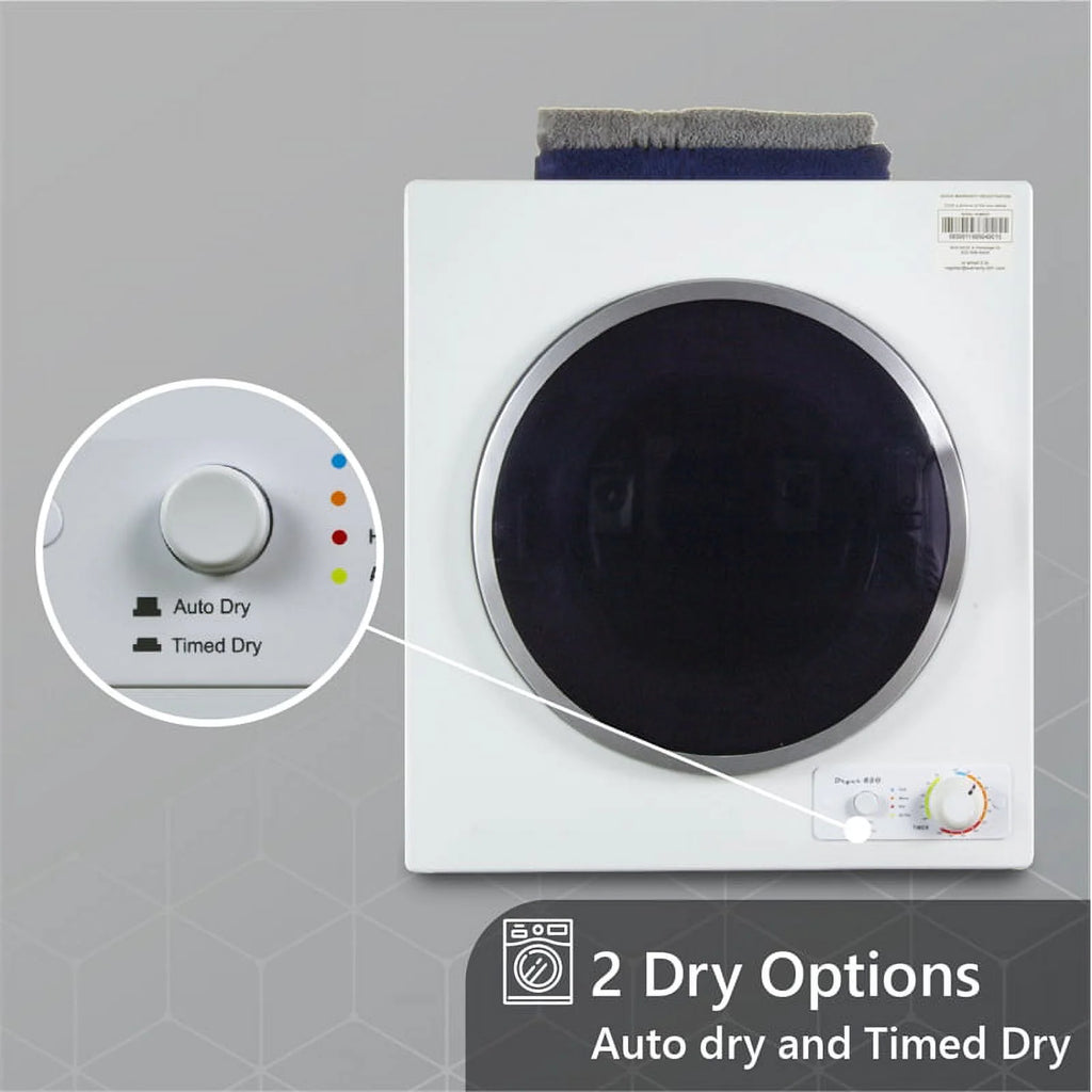 110V 18lbs Washer and Vented 3.5cf Dryer N8025