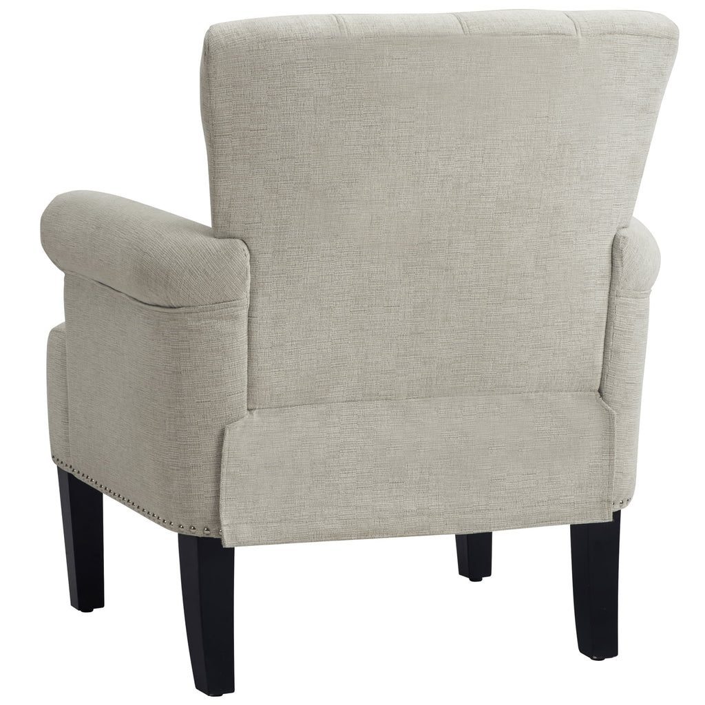 Beige Tufted Accent Armchair P5057