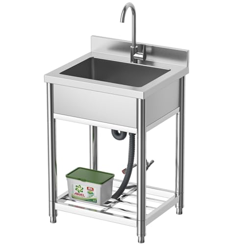 Stainless Steel Single Bowl Kitchen Sink with Faucet H859