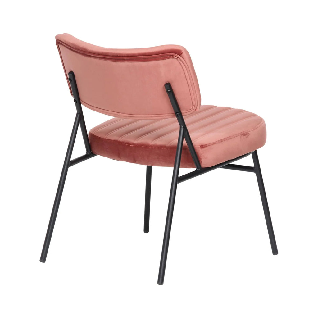 Velvet Accent Chair With Metal Frame Set of 2 I6301