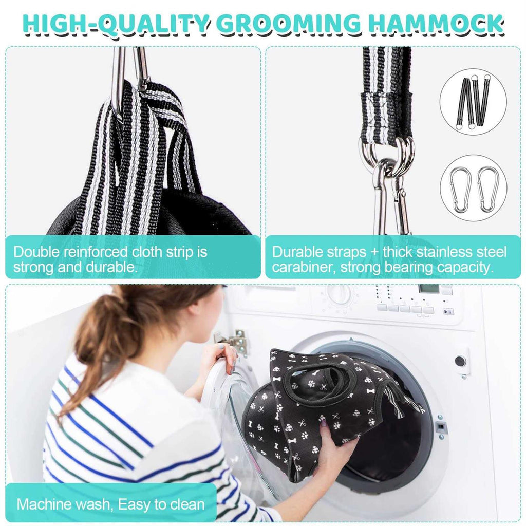 Pet Grooming Hammock Harness with Nail Clippers N538