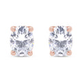 18k Rose Gold over Stud Earrings P4188