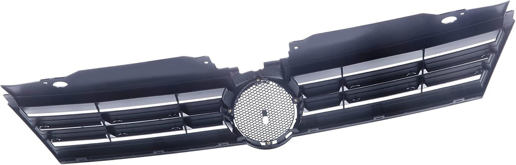 Front Grille Grill Assembly With Chrome Shell Molding With Black Insert Compatible With Volkswagen Jetta 2011 2012 2013 2014 Pack of 2 F512