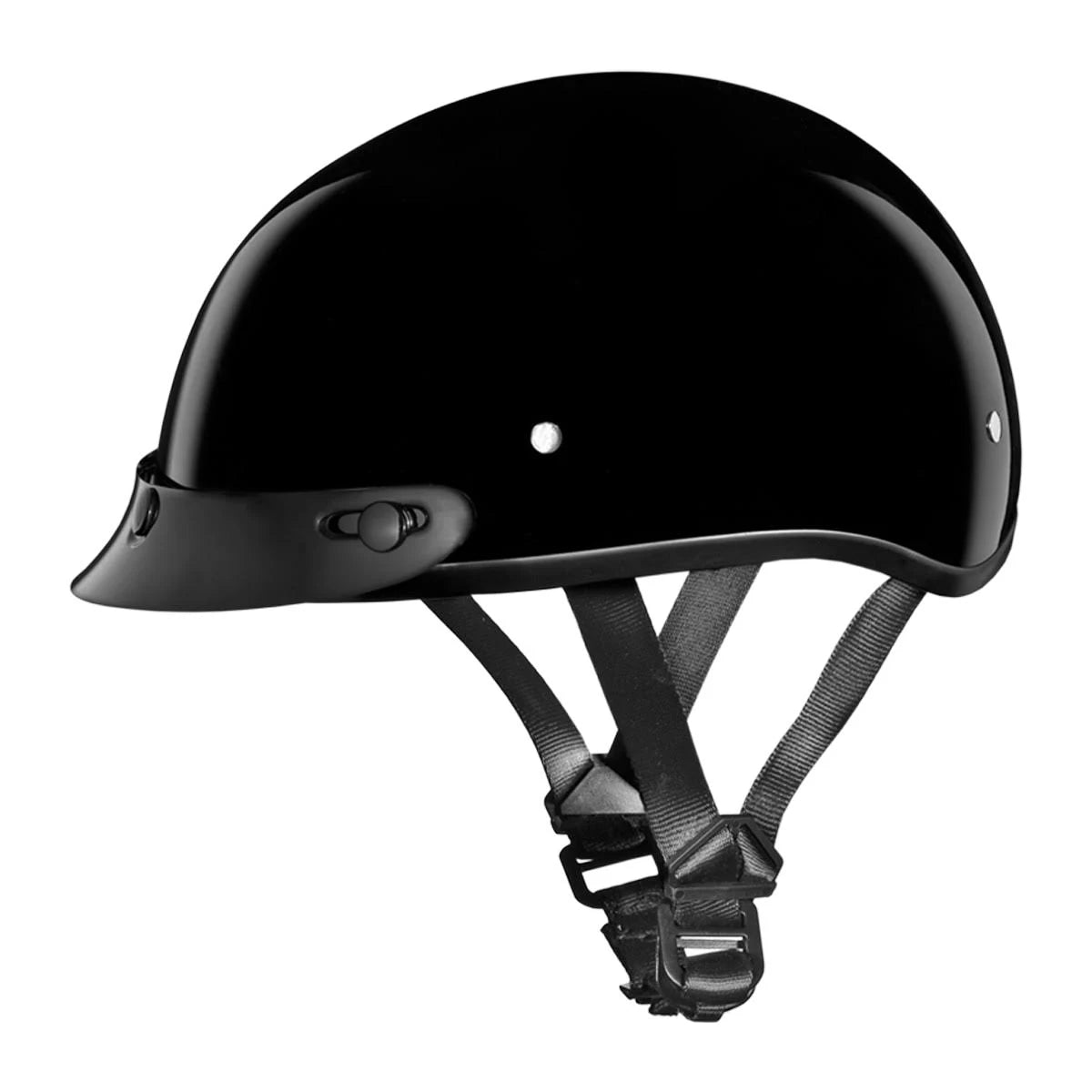 Hi-Gloss Black Skull Cap N7315