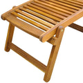 Acacia Wood Deck Chair with Footrest S26029