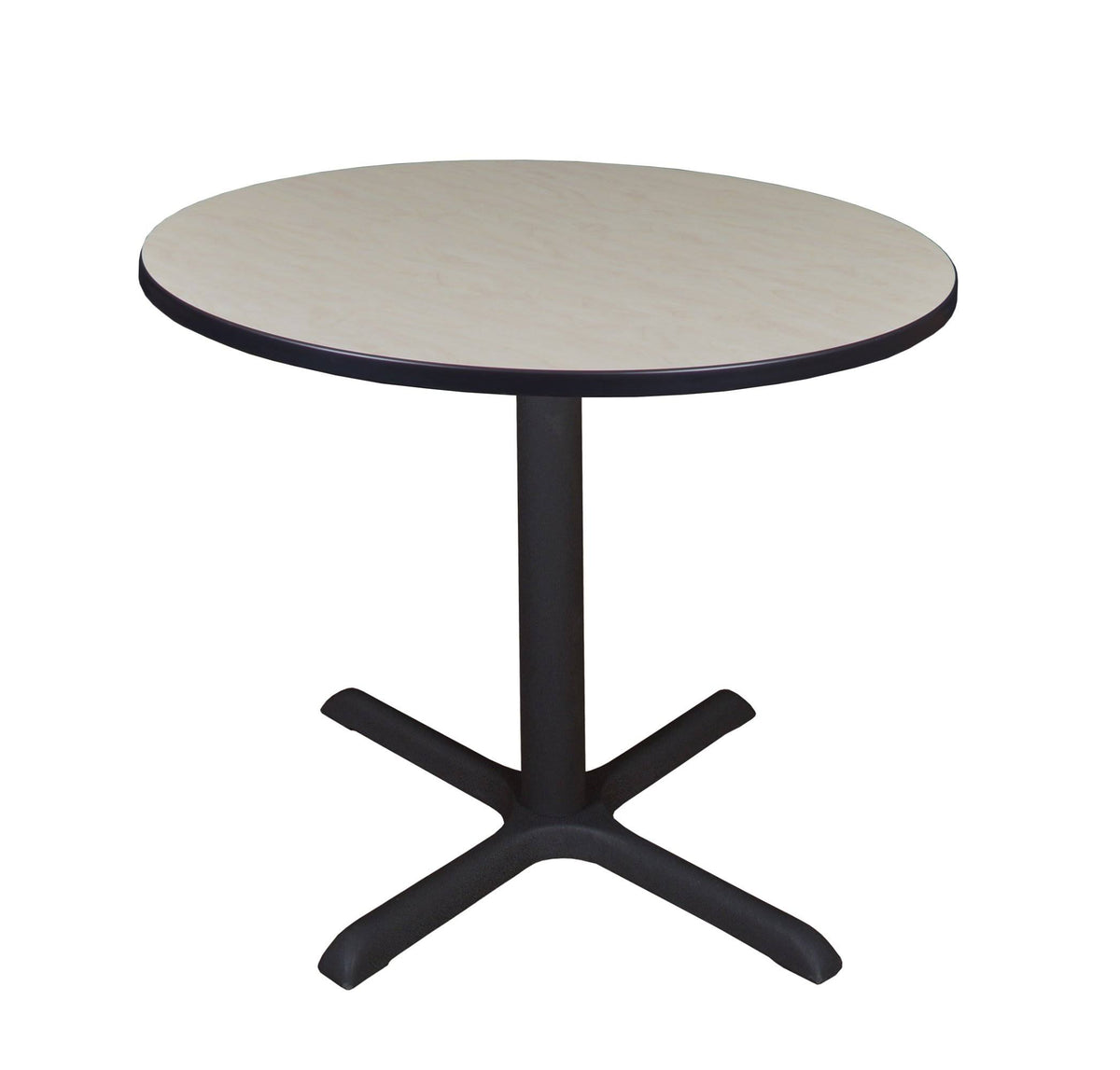 36x22 Round Breakroom Table Maple V953