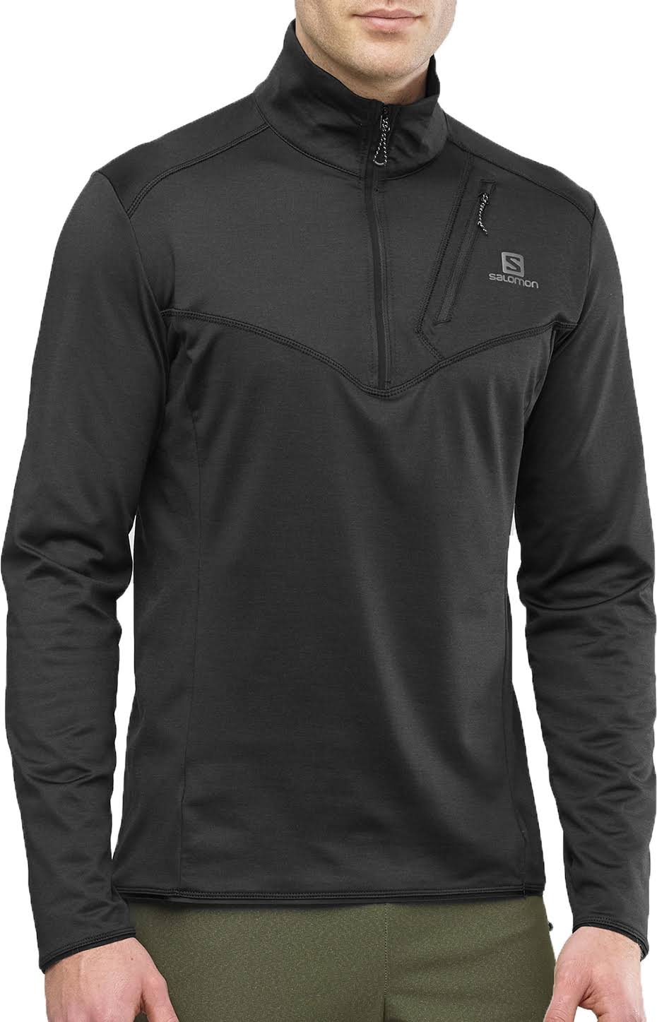 Black XL Half Zip M6681