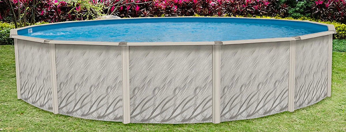 12' Round 52" Wall Above-Ground Swimming Pool with Full Start-Up Kit Q8068