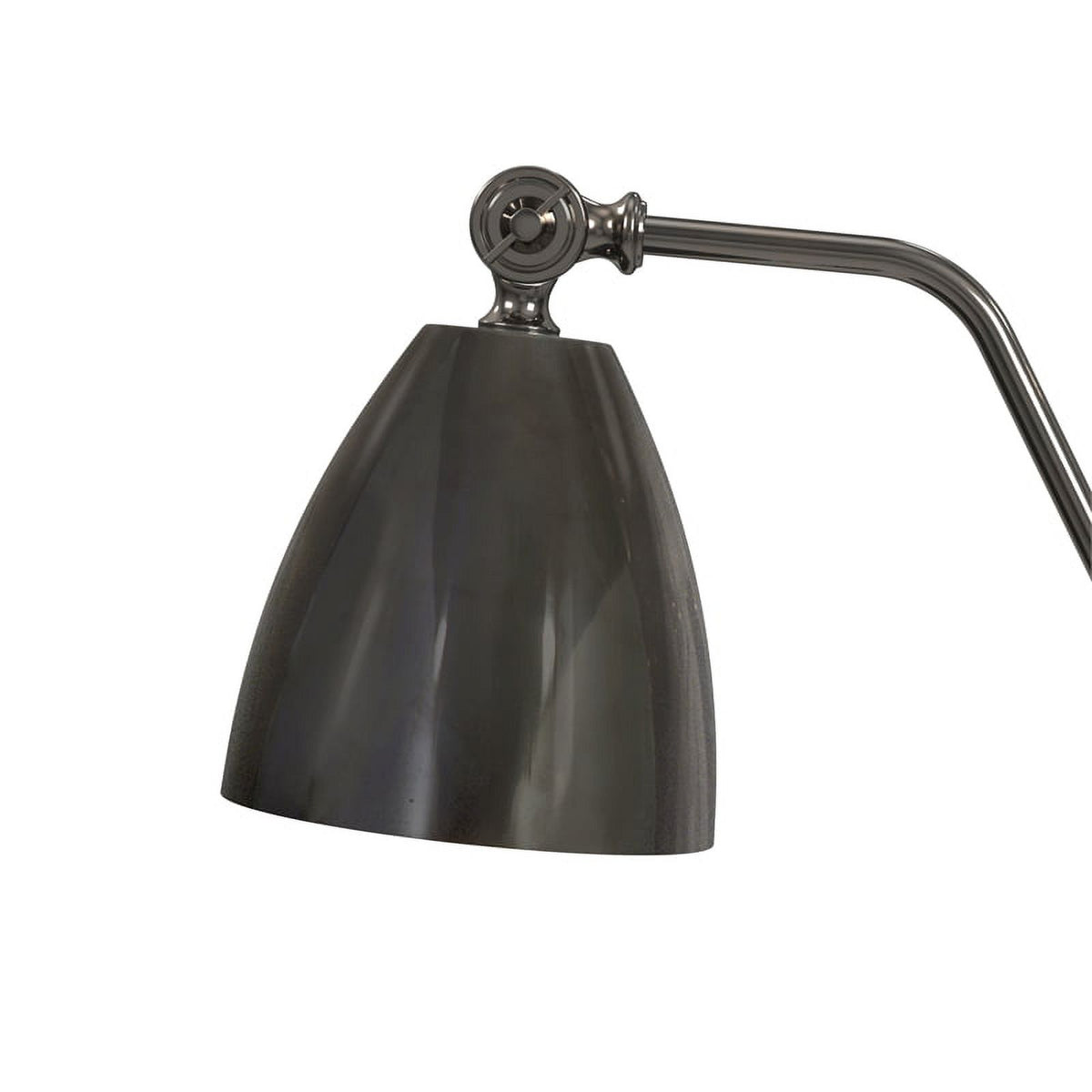 Black Nickel Metal Desk Lamp with Iron Shade Q183422