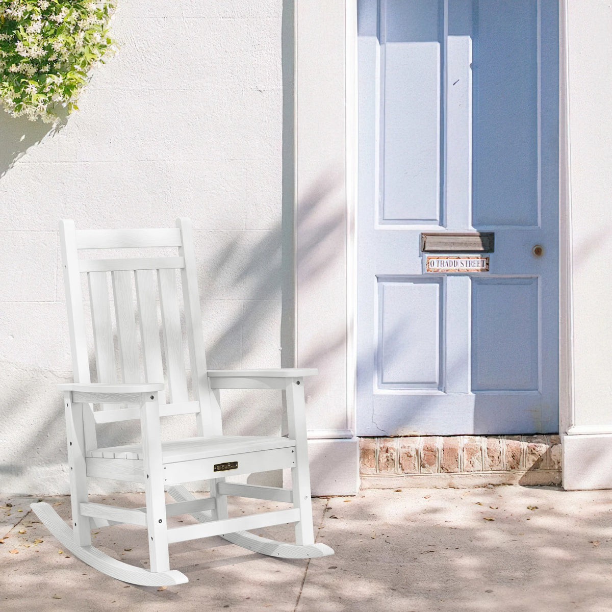 Gray Outdoor Rocking Chair Cushion H957182