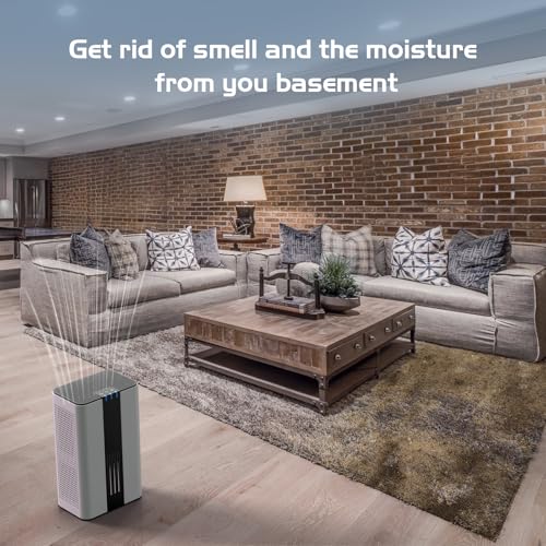 850 Sq.Ft 86OZ Water Tank Dehumidifier with Timer Auto Shut Off N17769