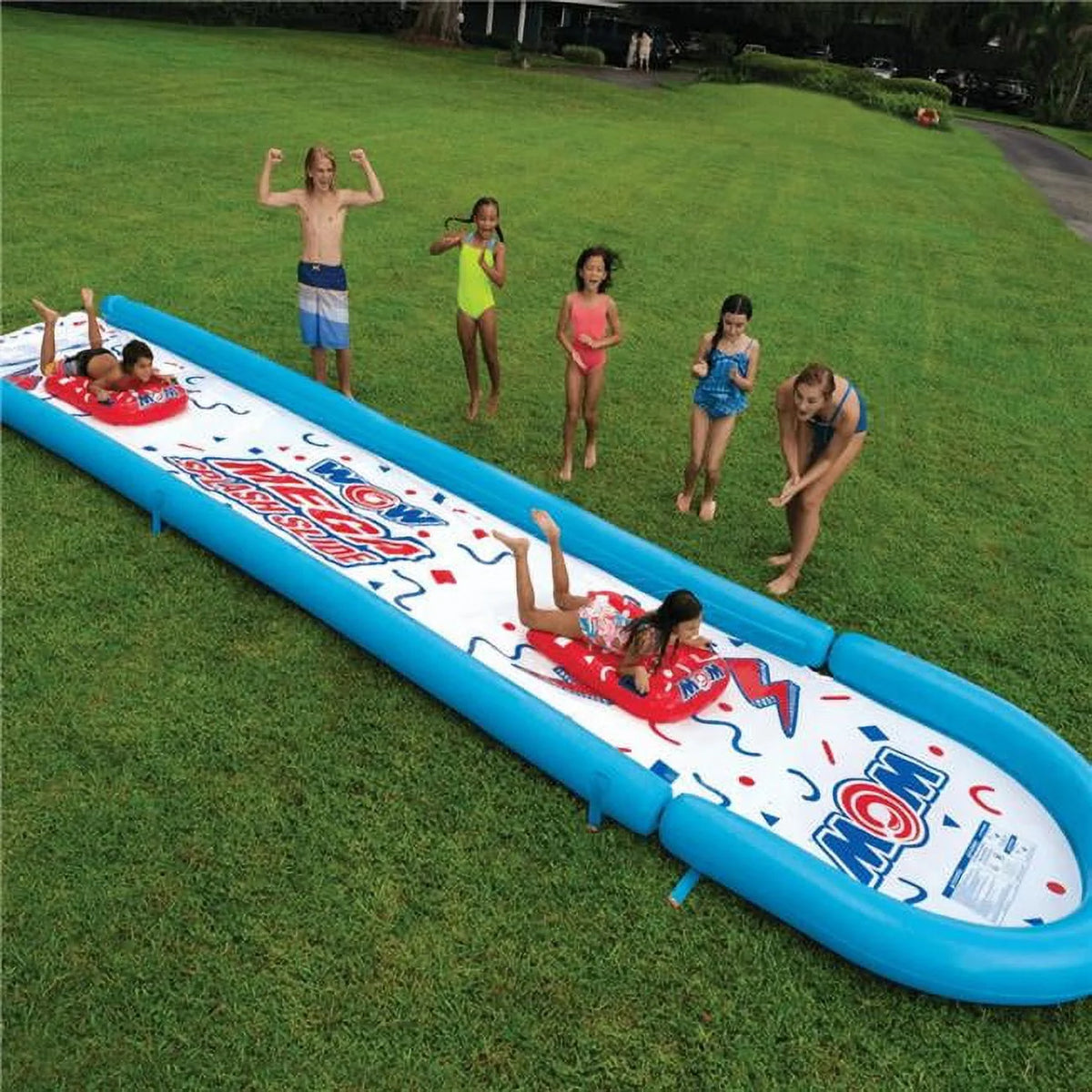 25 Ft Backyard Slide with Splash Pool Z398