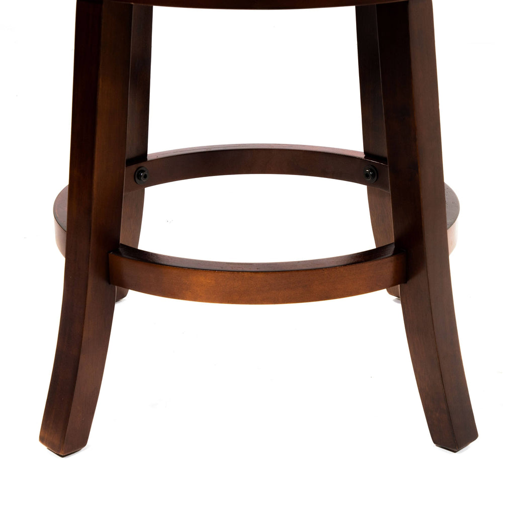Beige Counter Height Swivel Barstool (Set of 2) V847153