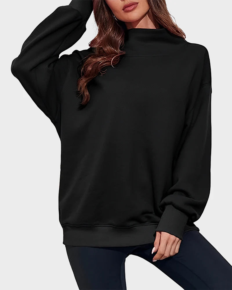 Oversized Turtleneck Sweatshirt Z416