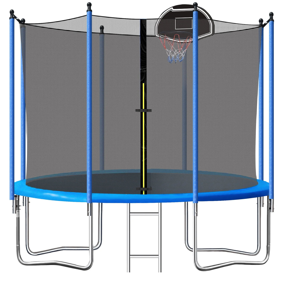 10ft Trampoline with Basketball Hoop and Enclosure Net B7073