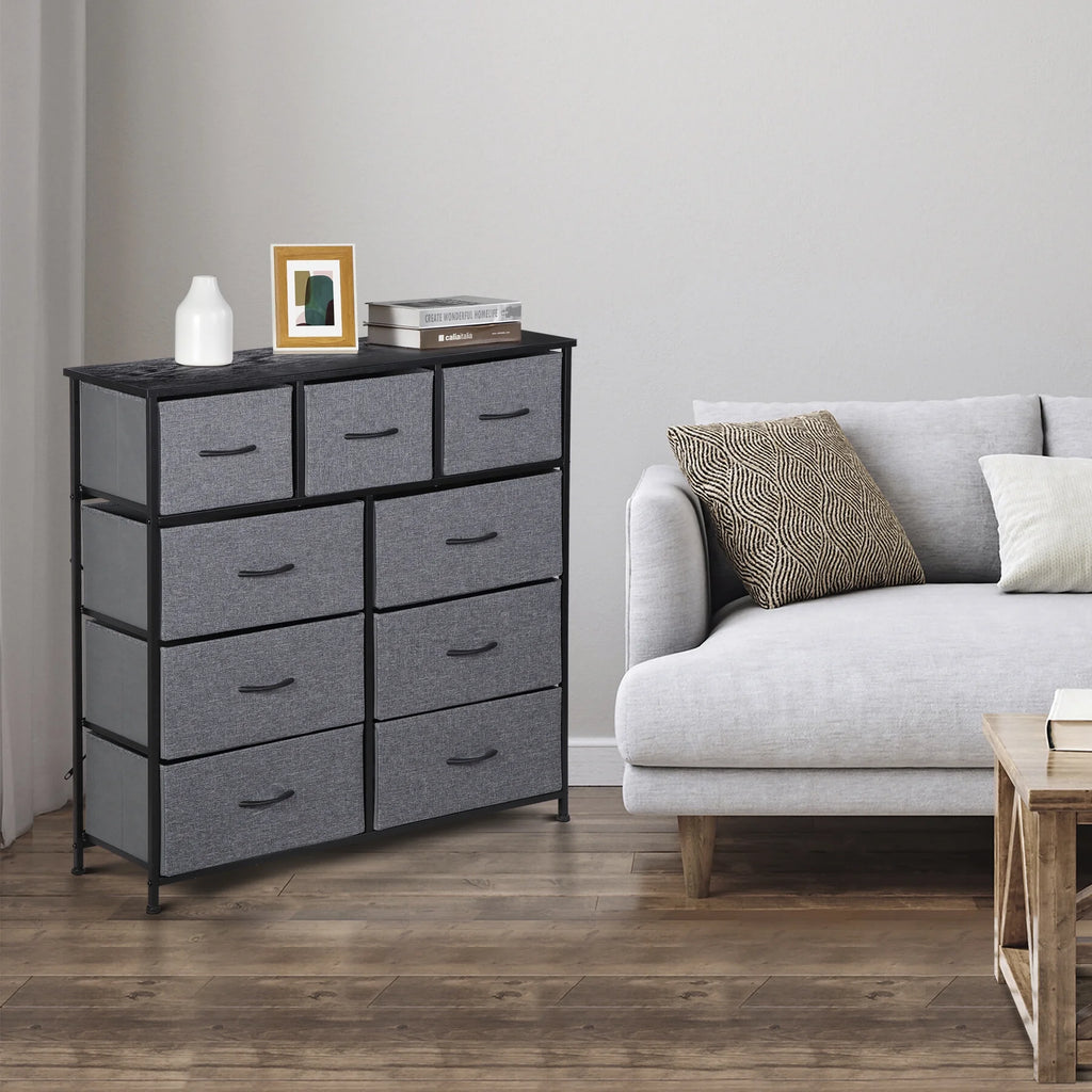 9 Drawer Fabric Storage Dresser R721502