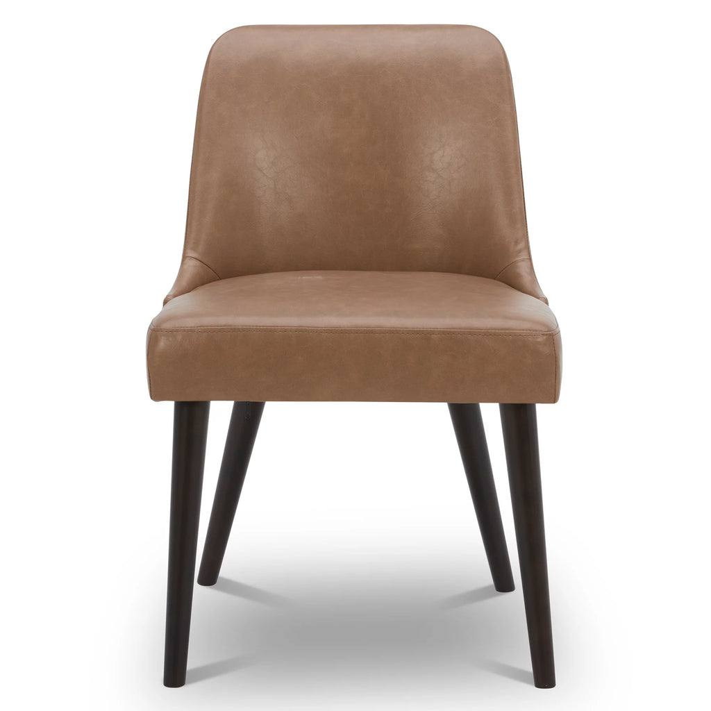 Faux Leather Upholstered Dining Chairs Set of 2 H55157