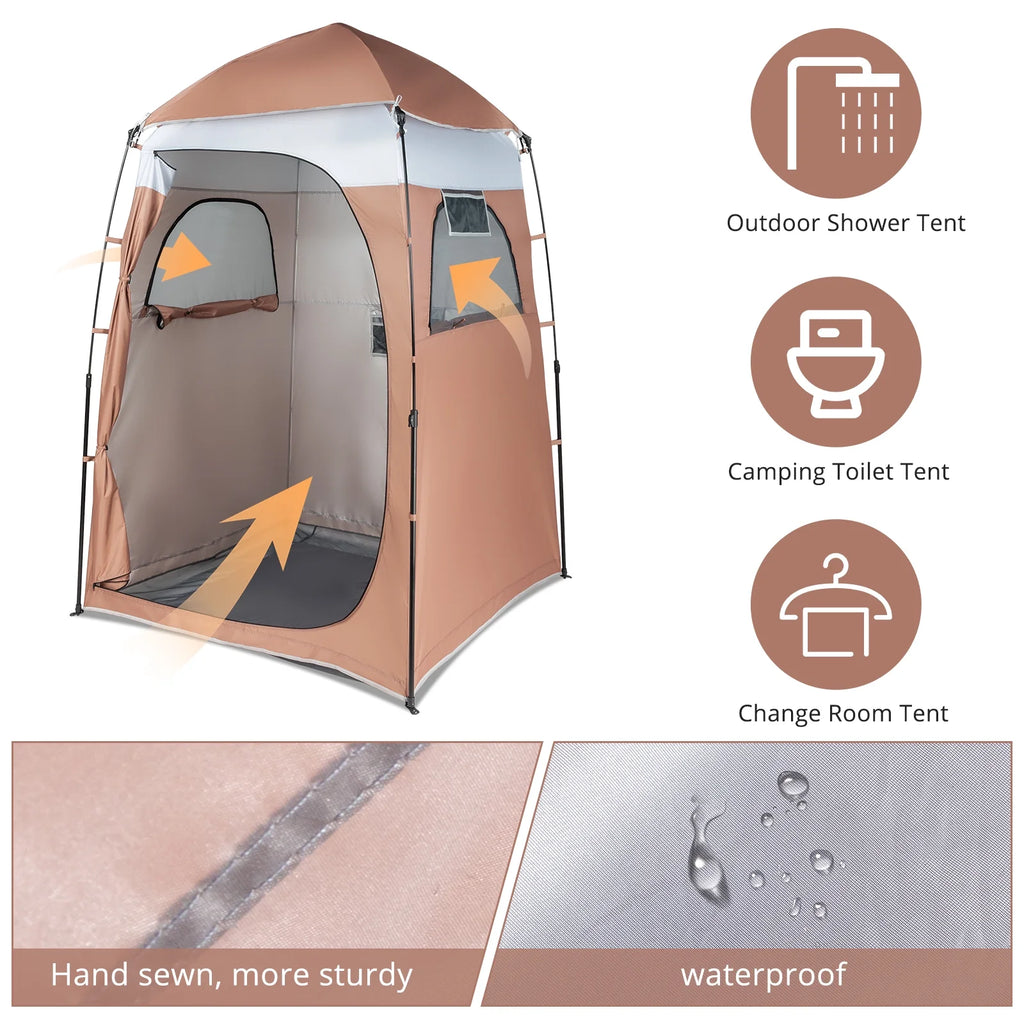 Portable Outdoor Shower Tent Camp Toilet Rain Shelter T5864