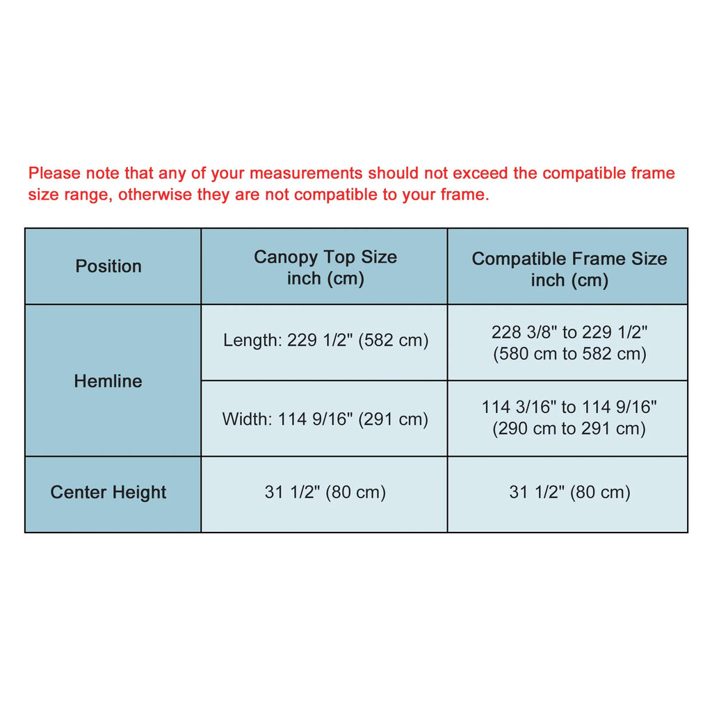 10x20Ft Pop up Canopy Top Kit with 4 Privacy Sidewalls F792