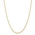 14kt Yellow Gold Diamond Cut Rope Chain 30 inch Lobster Clasp X831