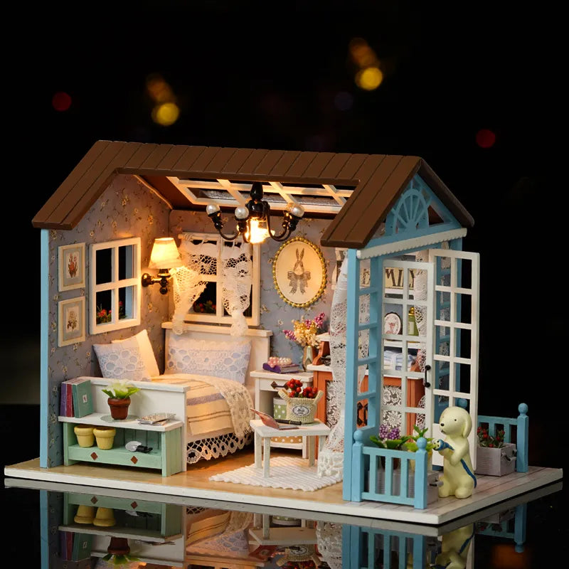 Doll House DIY Miniature Dollhouse Toy Furnitures Z5802