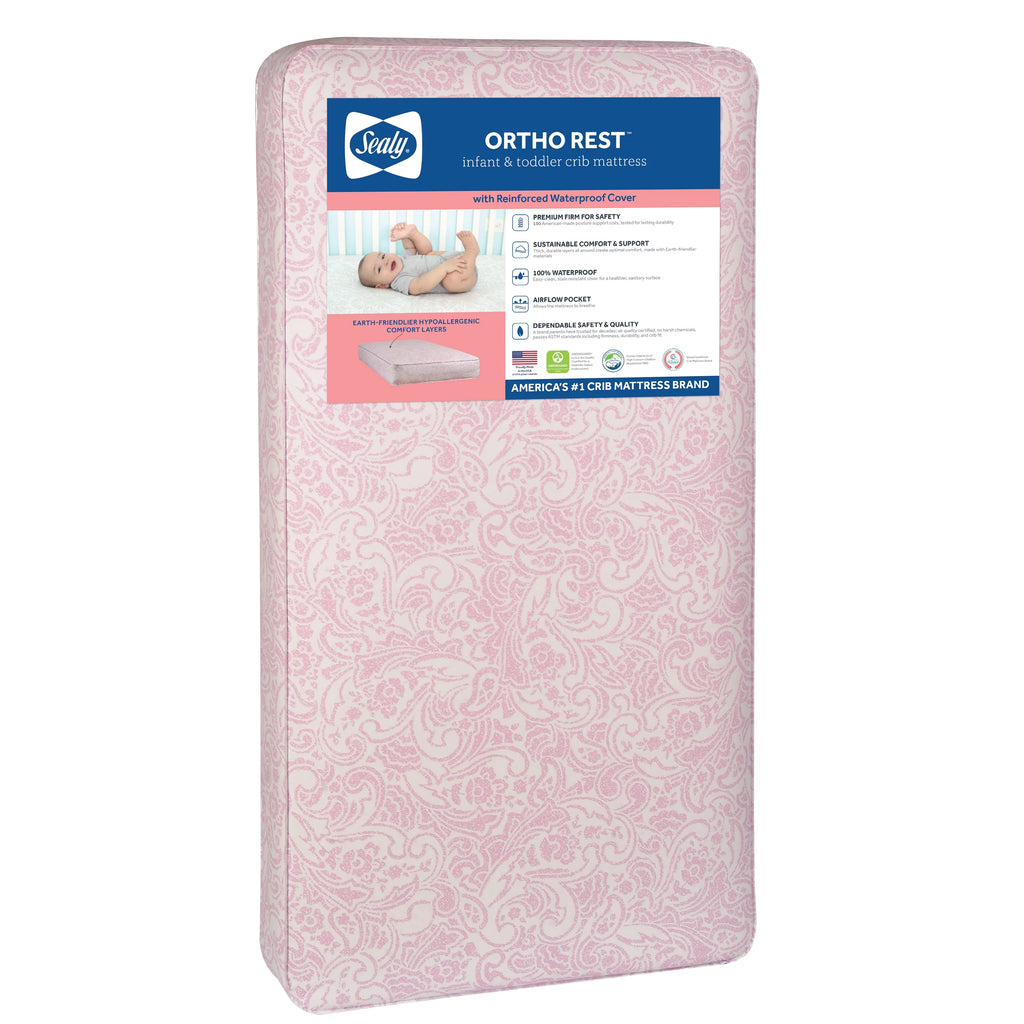 Pink 150 Coil Baby Crib & Toddler Mattress P174582