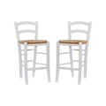 White 2-Piece Counter Stool Set T374