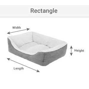 Plush Orthopedic Dog Bed with Removable Cover J55581