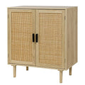 Black Rattan Sideboard Buffet Cabinet A17875